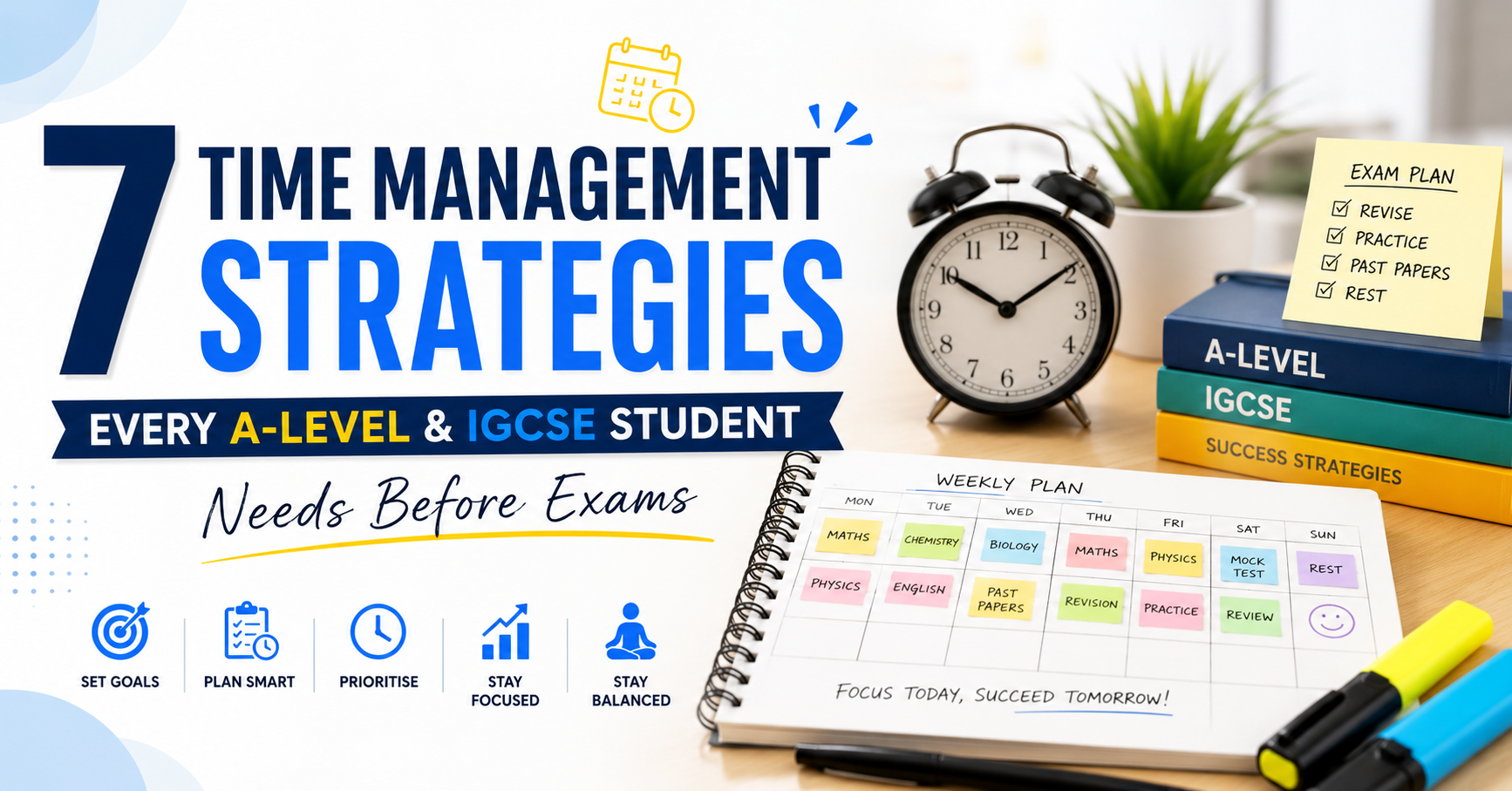 7 Time Management Strategies Every A-Level & IGCSE Student Needs Before Exams