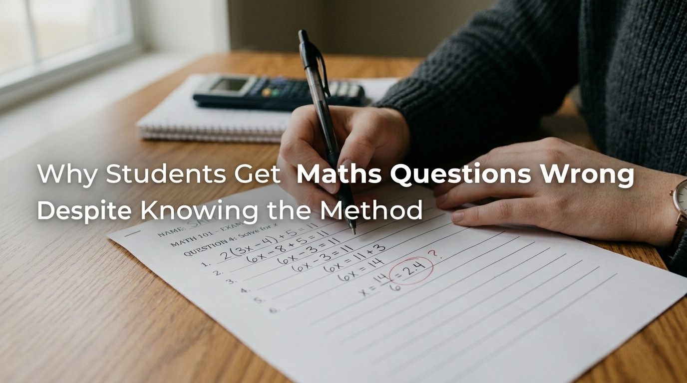 Why Students Get Maths Questions Wrong Despite Knowing the Method (And How to Fix It)