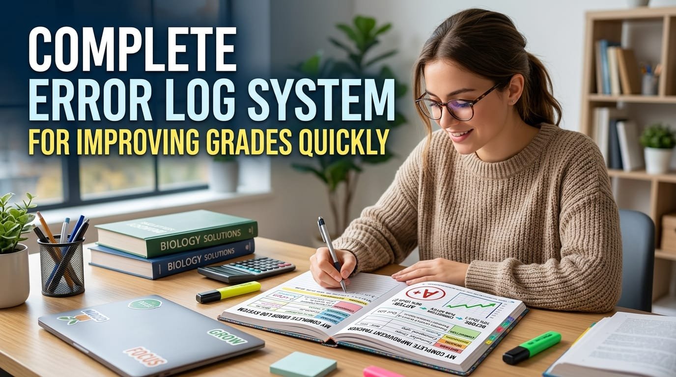 The Complete Error Log System for Improving Grades Quickly